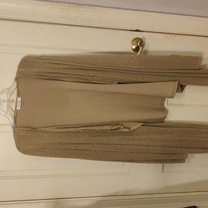 Calvin Klein gold evening cardigan